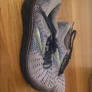 Brooks Gray and Blue Athletic Shoes